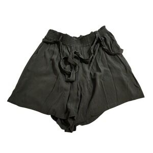 City chic shorts tropical tie jungle green‎ plus size 18 medium new!!!
